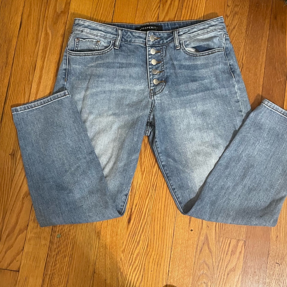 3/$24 💚 Prosperity Button-Fly Boyfriend Straight Leg Jeans